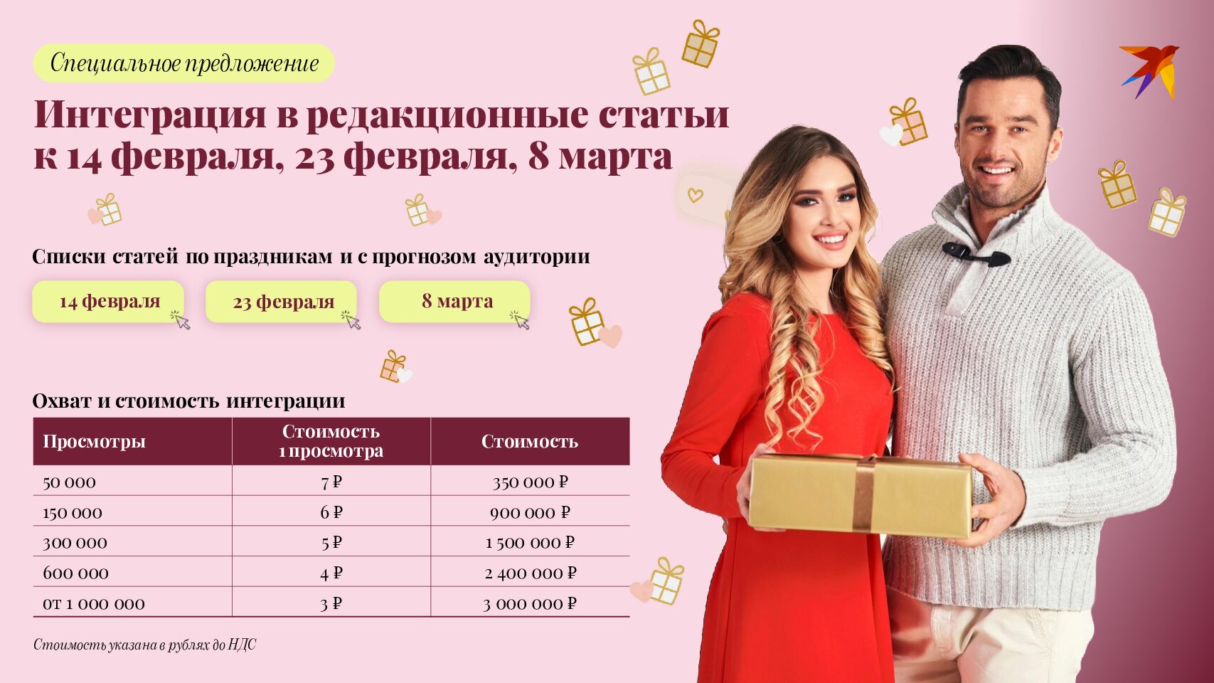 SEO-вставки к гендерным праздникам 2026